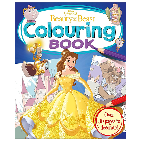 disney princess - beauty and the beast - colouring book