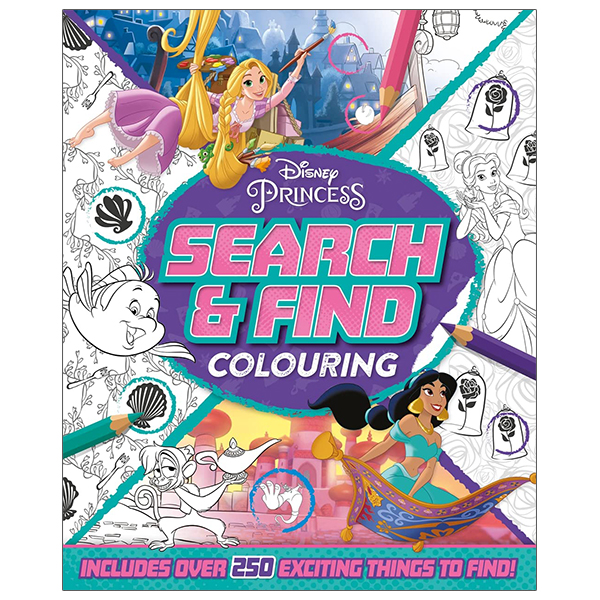 disney princess: search & find colouring