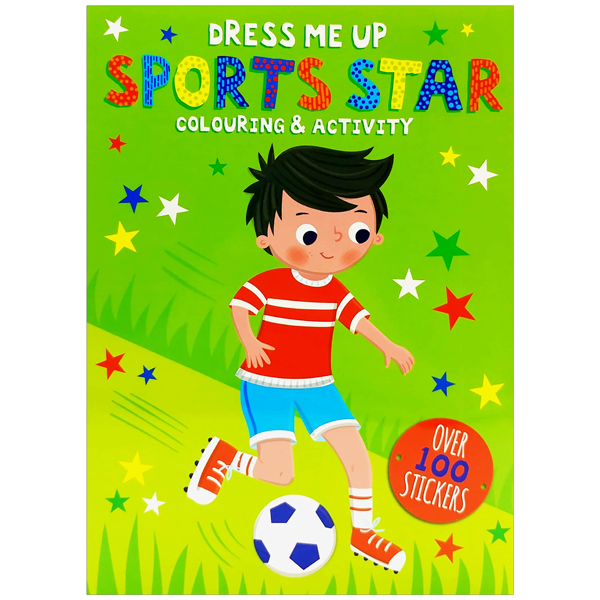 dress me up: sports star - colouring & activity