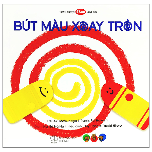 ehon - bút màu xoay tròn