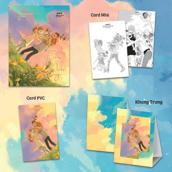 em là ánh dương - tặng kèm pvc card + card nhũ ánh trai hai mặt + khung trưng bày