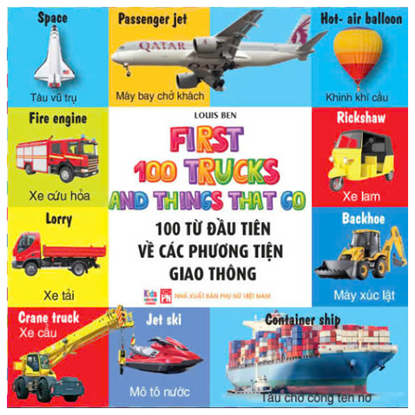 first 100 trucks and things that go - 100 từ đầu tiên về các phương tiện giao thông