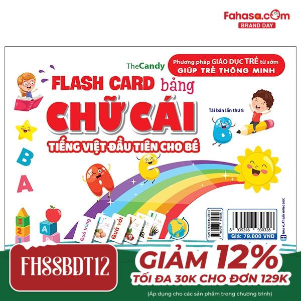 flash card bảng chữ cái tiếng việt đầu tiên cho bé (tái bản)