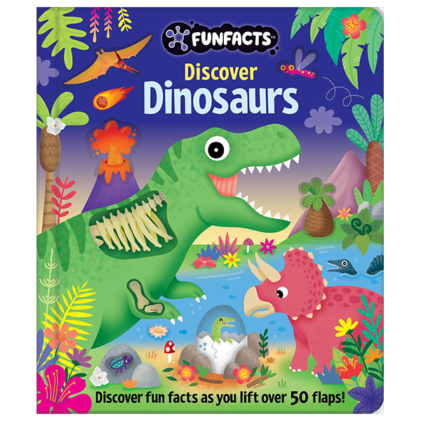 funfacts - lift the flap board book - discover dinosaurs