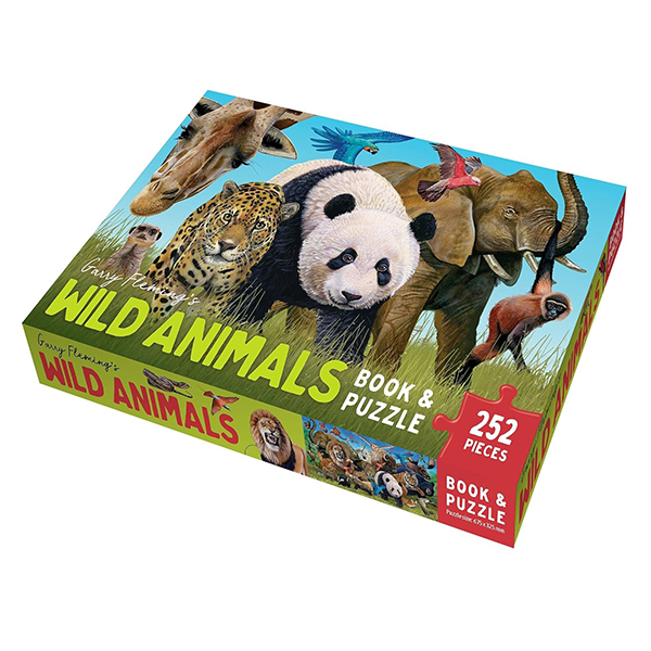 garry fleming's wild animals - book & jigsaw vol. 2