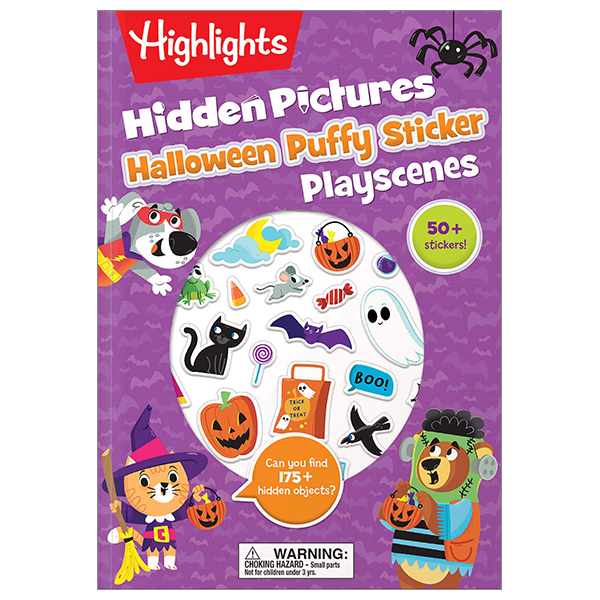 halloween hidden pictures puffy sticker playscenes