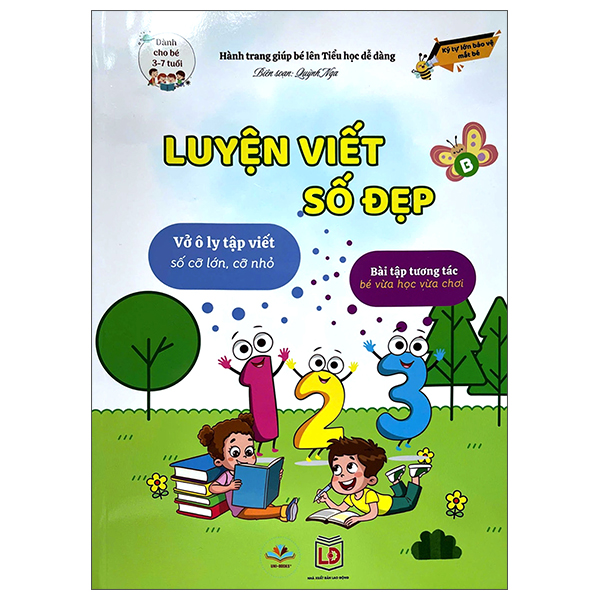 Hành Trang Giúp Bé Lên Tiểu Học Dễ Dàng - Luyện Viết Số Đẹp - Dành Cho Bé 3-7 Tuổi