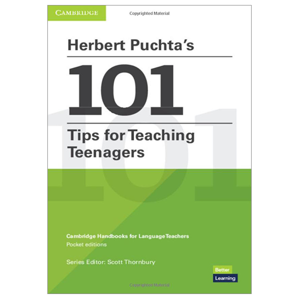 herbert puchta's 101 tips for teaching teenagers - pocket editions - cambridge handbooks for language teachers pocket editions