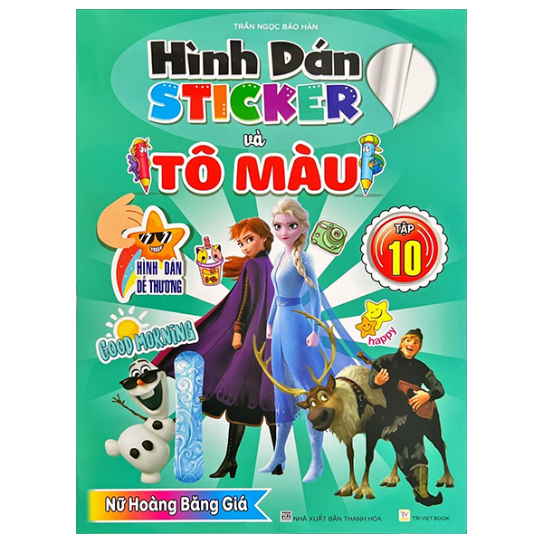 hình dán sticker và tô màu - tập 10