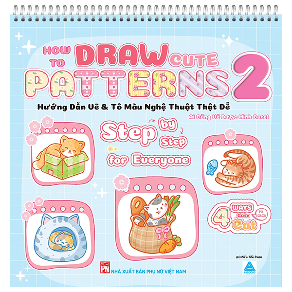 How To Draw Cute Patterns 2 - Hướng Dẫn Vẽ & Tô Màu Nghệ Thuật Thật Dễ Step-By-Step For Everyone — Ai Cũng Vẽ Được Hình Cute