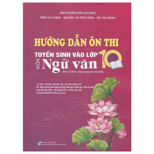 hướng dẫn ôn thi tuyển sinh vào lớp 10 môn ngữ văn (theo chương trình 2018)