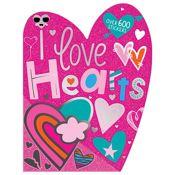 i love hearts sticker activity book