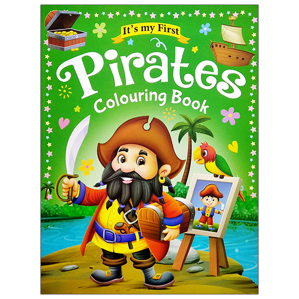 itℹs my first pirates colouring book