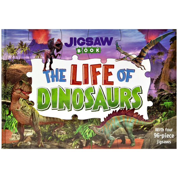 jigsaw book: the life of dinosaurs