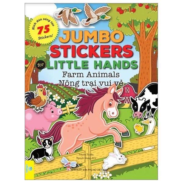 jumbo stickers for little hands - farm animals - nông trại vui vẻ