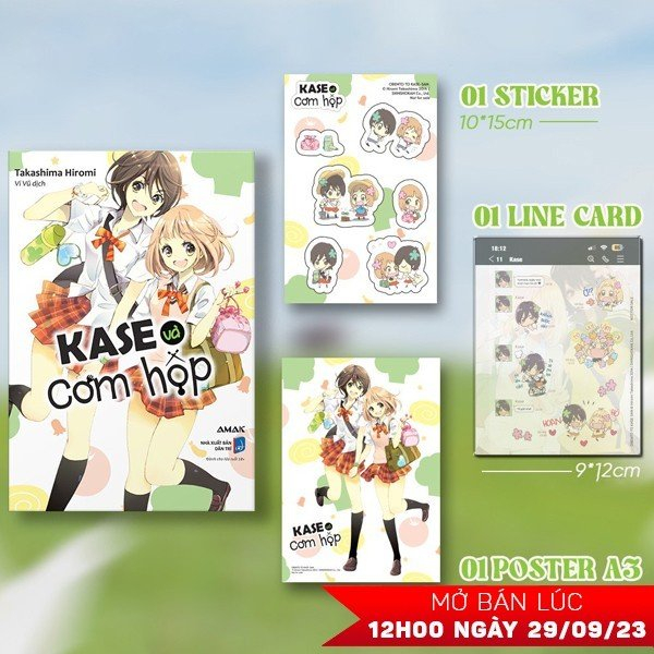 kase và cơm hộp - tặng kèm sticker + line card + poster a3