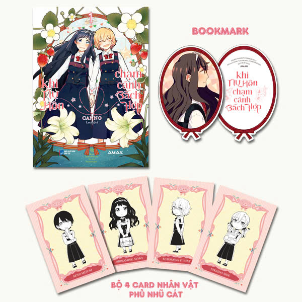 Khi Nu Hon Cham Canh Bach Hop - Tap 1 - Tang Kem Lily Bookmark + Set 4 Card Nhan Vat Phu Nhu Cat Lap Lanh