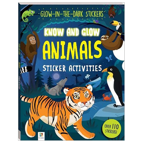 know and glow: animals sticker activities