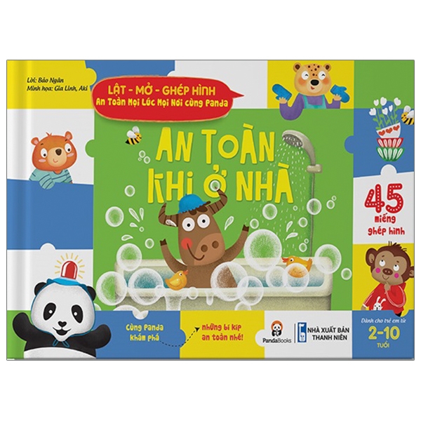 lật - mở - ghép hình - an toàn khi ở nhà - an toàn mọi lúc mọi nơi cùng panda