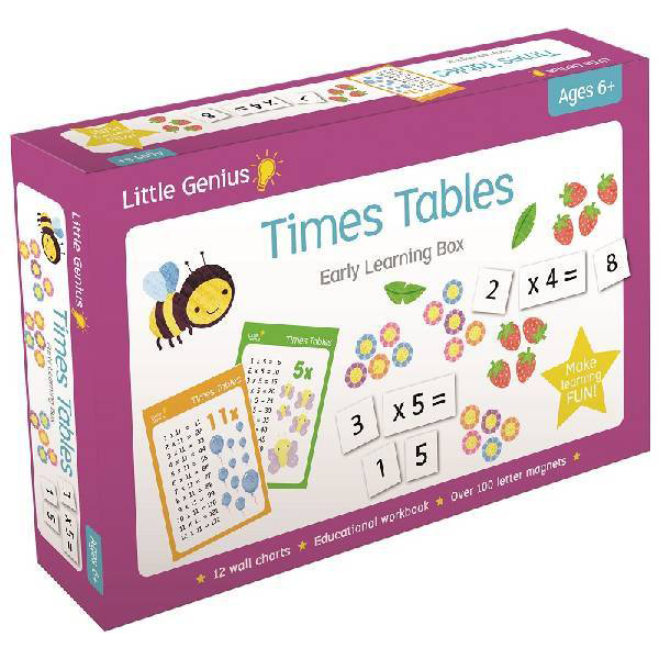 little genius : times tables early learning box