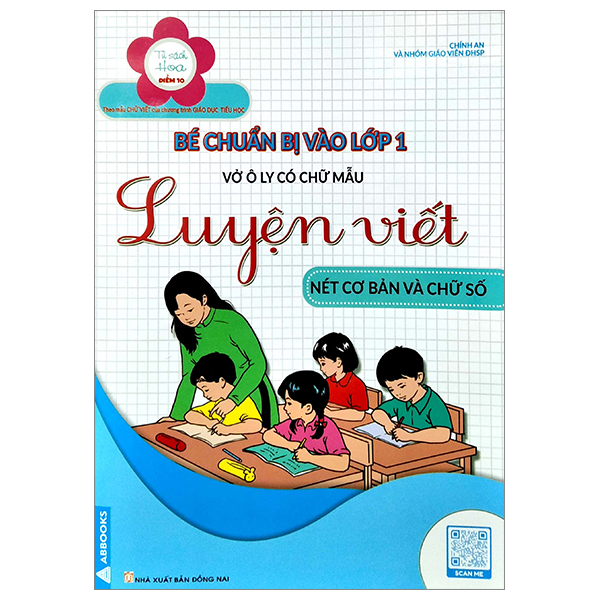 luyện viết nét cơ bản và chữ số - vở ô li có chữ mẫu - bé chuẩn bị vào lớp 1