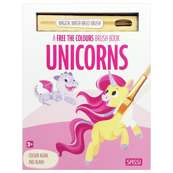 magic ink - a free the colours brush book - unicorns