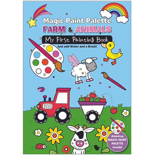 magic paint palette - farm & animals