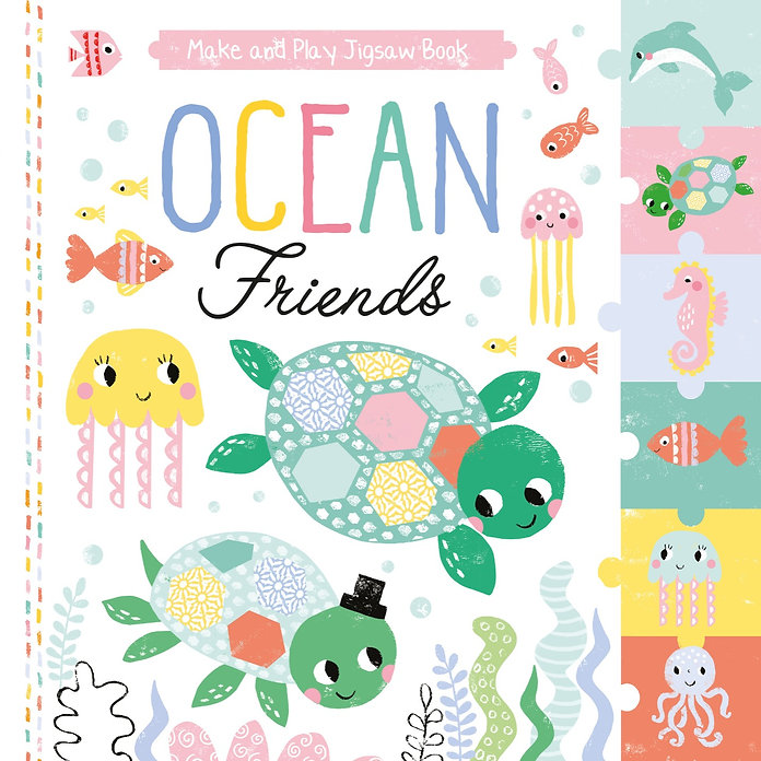 make and play jigsaw: ocean friends