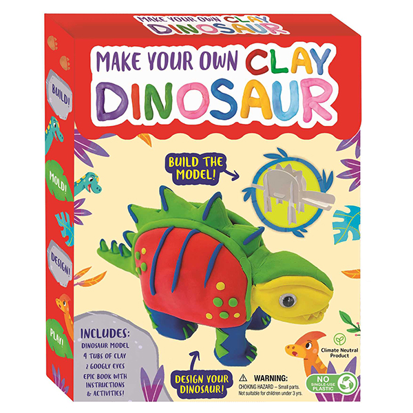 make your own clay dinosaur