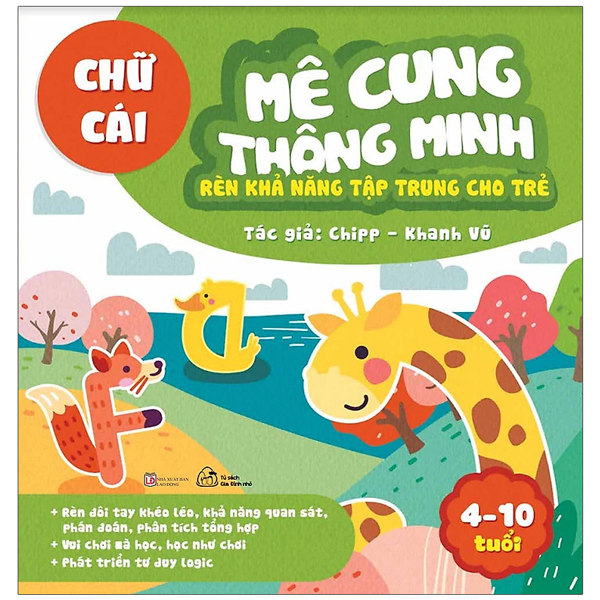 mê cung thông minh - rèn khả năng tập trung cho trẻ - chữ cái (từ 4-10 tuổi)