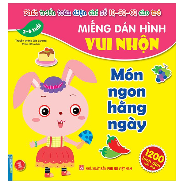 miếng dán hình vui nhộn - món ngon hằng ngày (2-6 tuổi)