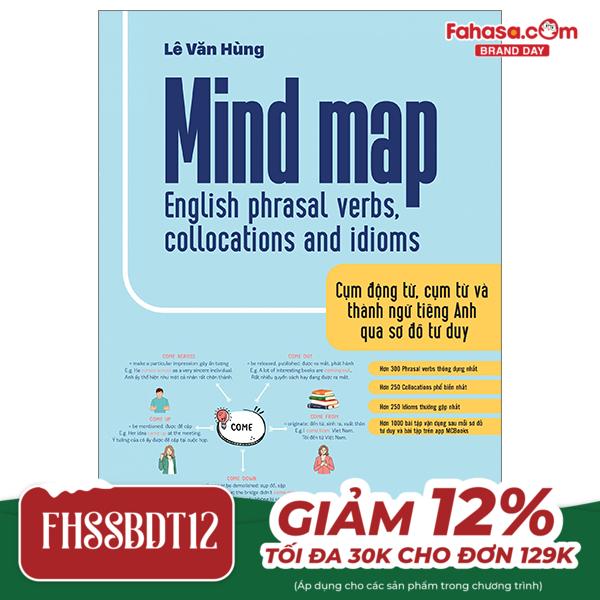 mind map english phrasal verbs, collocations and idioms - cụm động từ, cụm từ và thành ngữ tiếng anh qua sơ đồ tư duy