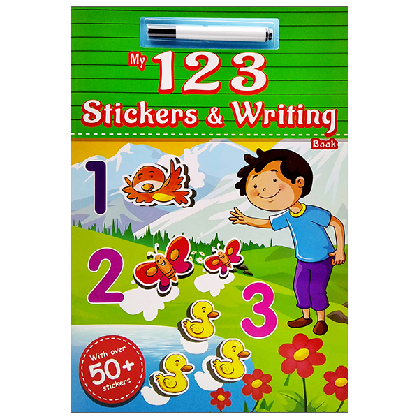 my 123 stickers & writing book