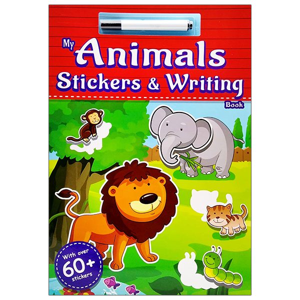 my animals stickers & writing book