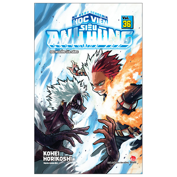 my hero academia - học viện siêu anh hùng - tập 36 - hai nguồn lửa sáng (tái bản 2025)