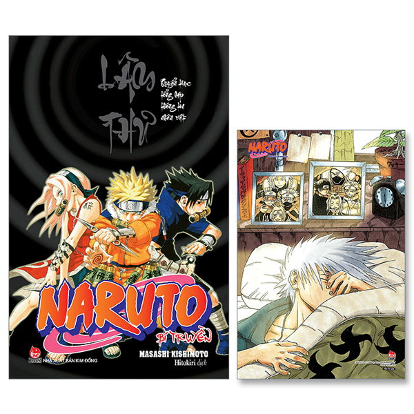 naruto bí truyền - lâm thư - quyển trục tổng hợp thông tin nhân vật - tặng kèm postcard