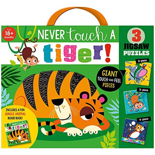 never touch a tiger! 3 jigsaw puzzles