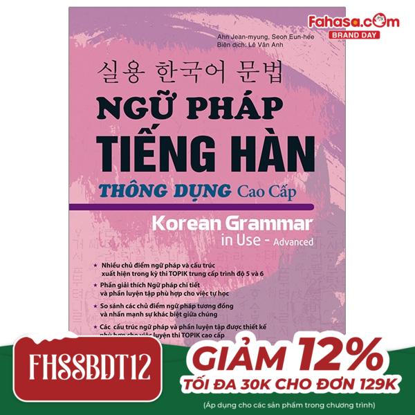 ngữ pháp tiếng hàn thông dụng - cao cấp