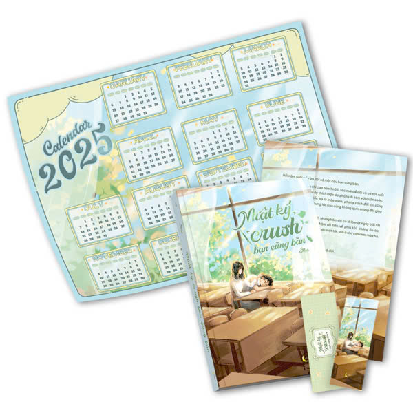 nhật ký crush bạn cùng bàn - bản đặc biệt - tặng kèm bookmark bồi cứng + poster lịch 2025 a3