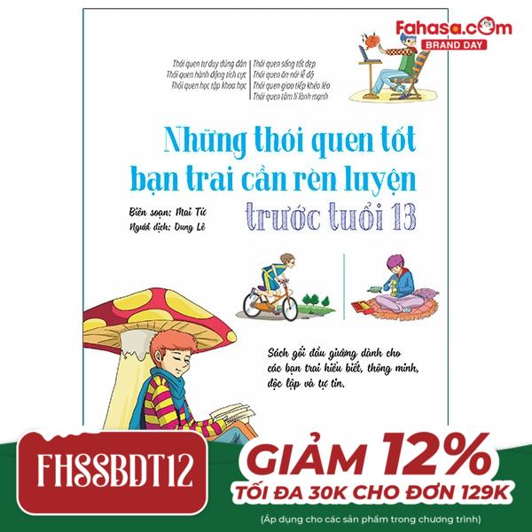 những thói quen tốt bạn trai cần rèn luyện trước tuổi 13