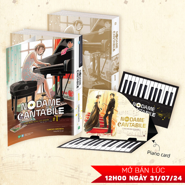 nodame cantabile - khúc ngẫu hứng của nodame - new edition - tập 1 - bản đặc biệt - tặng kèm 1 piano card