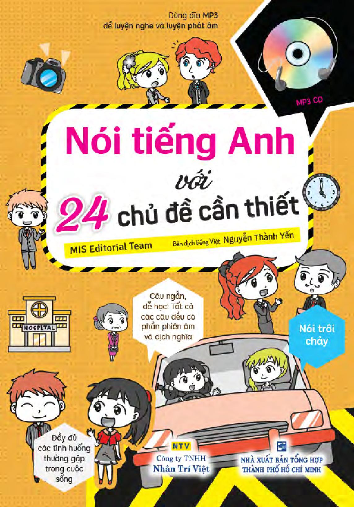 nói tiếng anh với 24 chủ đề cần thiết - kèm 1 đĩa mp3