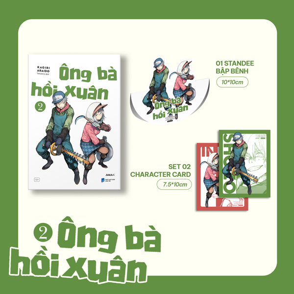 ông bà hồi xuân - tập 2 - tặng kèm 2 character card + 1 standee bập bênh lắc lư