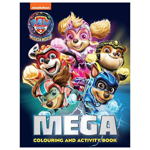 paw patrol - the mighty movie - mega colouring book