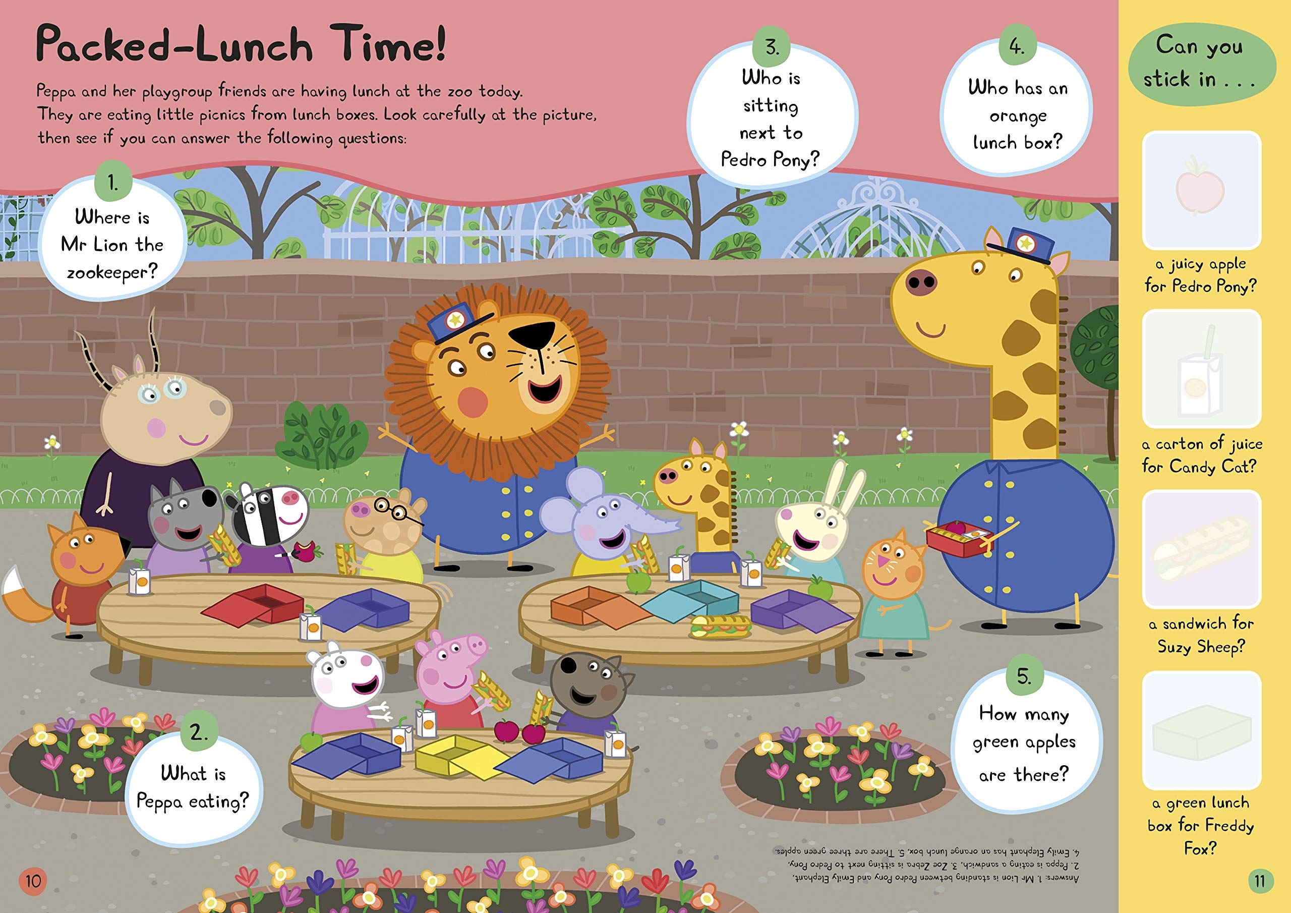 peppa pig: yum! yum! yum! sticker activity book