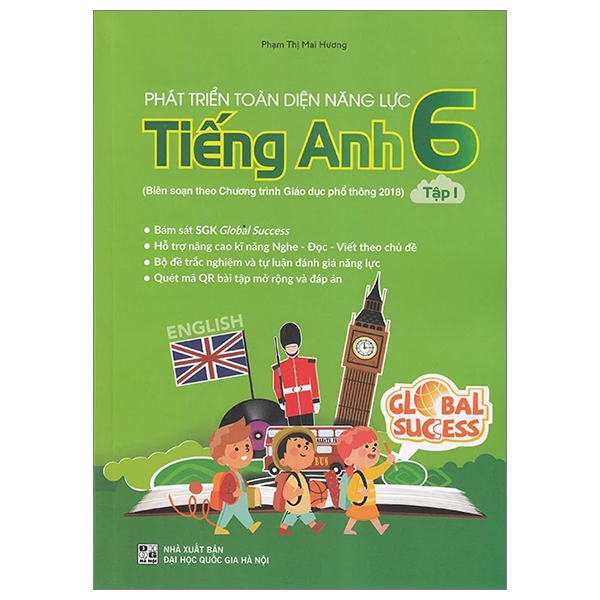 phát triển toán diện năng lực tiếng anh 6 - tập 1 (theo chương trình giáo dục phổ thông 2018)