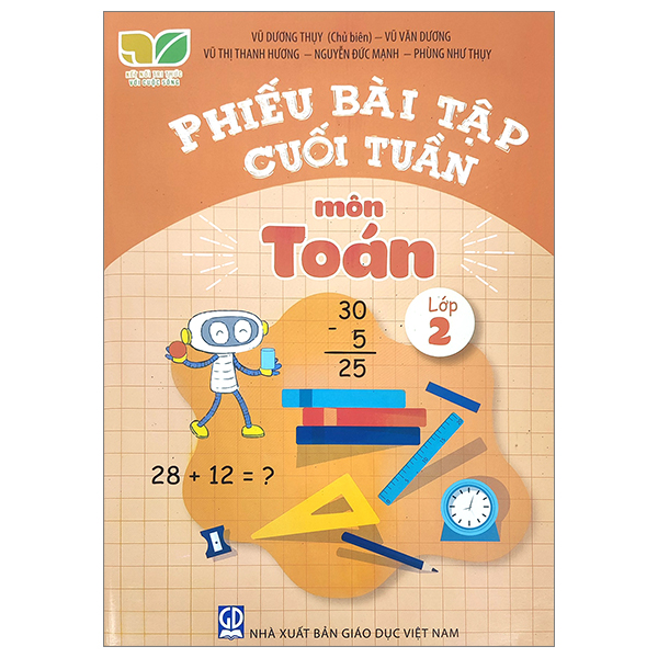 phiếu bài tập cuối tuần môn toán lớp 2 (kết nối)