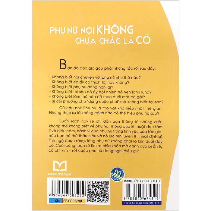 phụ nữ nói không chưa chắc là có