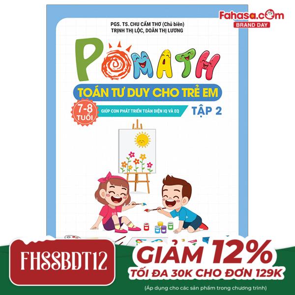 pomath - toán tư duy cho trẻ em - 7-8 tuổi - tập 2