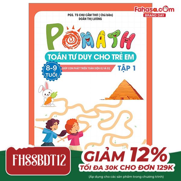 pomath - toán tư duy cho trẻ em 8-9 tuổi - tập 1